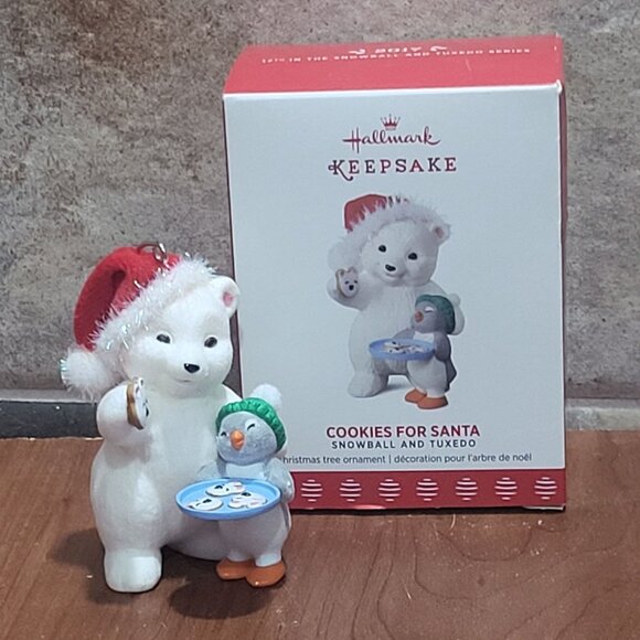 Hallmark Cookies for Santa Snowball and Tuxedo 2017 Christmas Ornament - Picture 3 of 13
